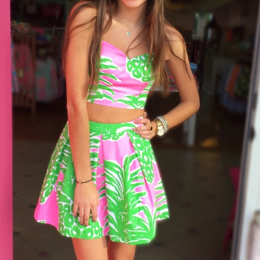 Lilly Pulitzer 2-Piece Parfait Set in Flamenco; Sz 4